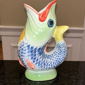 Colorful Fish-Shaped Vase